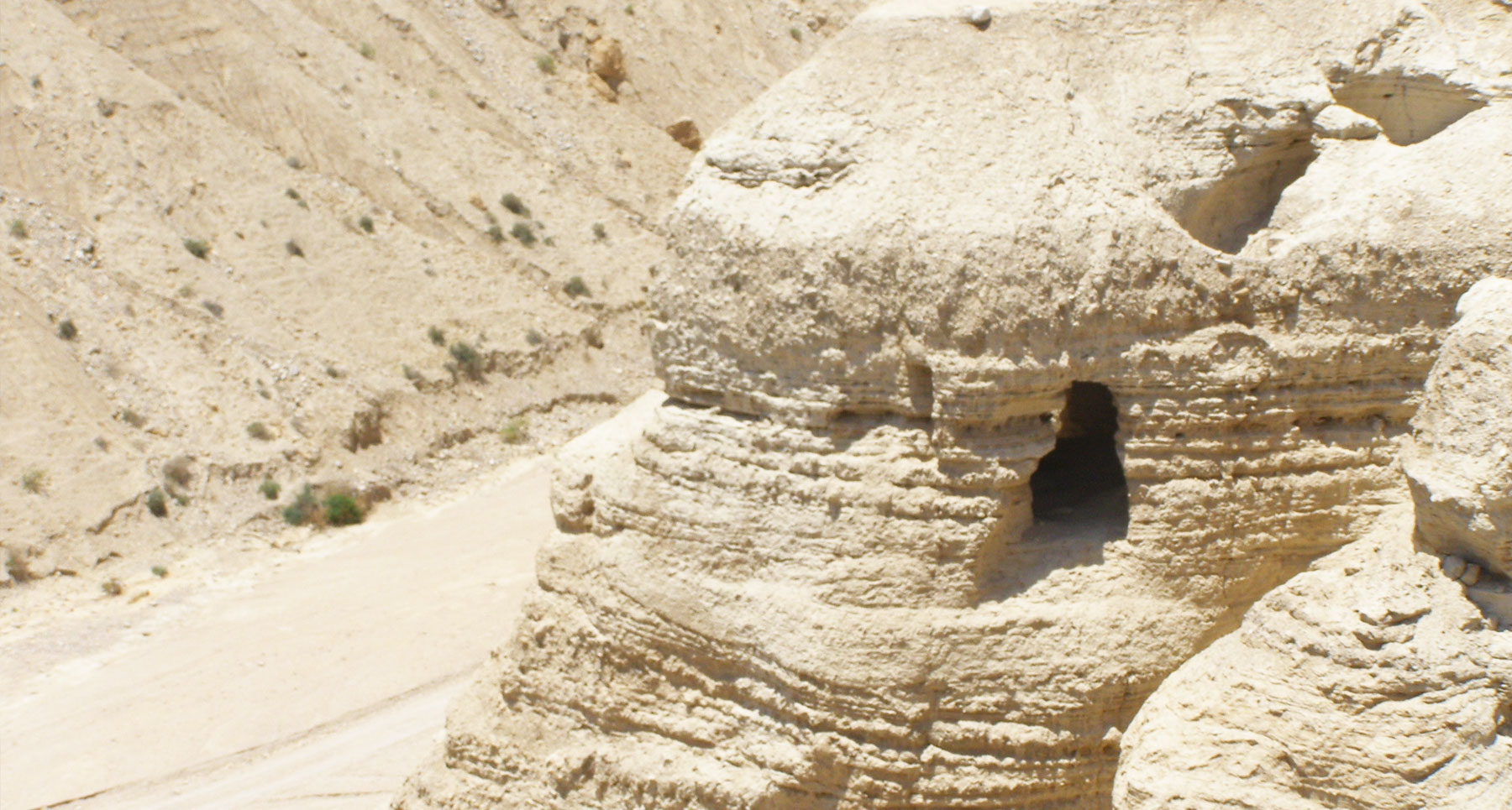 Qumran cave 4 (below the Qumran site)